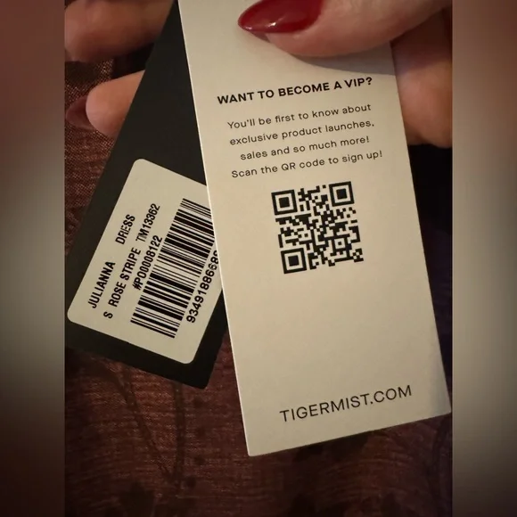 Tigermist Julianna Red and Purple Slip Maxi Dress - Picture 5 of 6